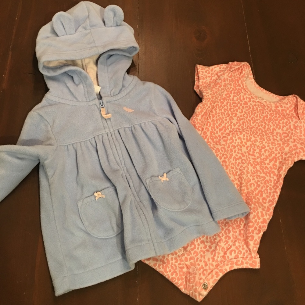 🌸 Birdie fleece jacket + bodysuit